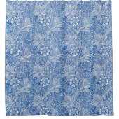 William Morris Marigold Blue Douchegordijn (Voorkant)
