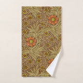 William Morris Marigold, Copper Brown en Sinaasapp Bad Handdoek (Handdoek)