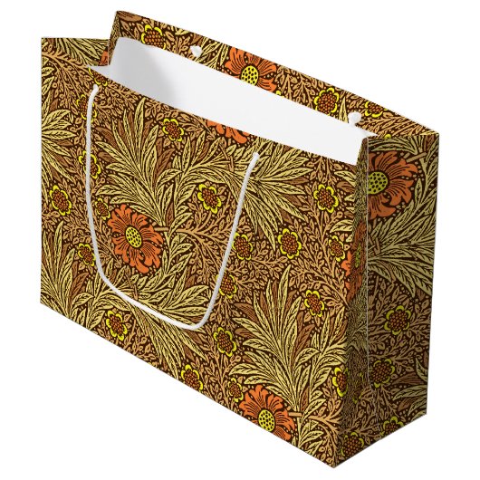 William Morris Marigold, Copper Brown en Sinaasapp Groot Cadeauzakje (Voorkant Gekanteld)