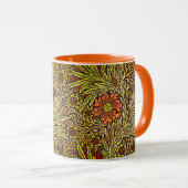 William Morris Marigold, Copper Brown en Sinaasapp Mok (Voorkant rechts)