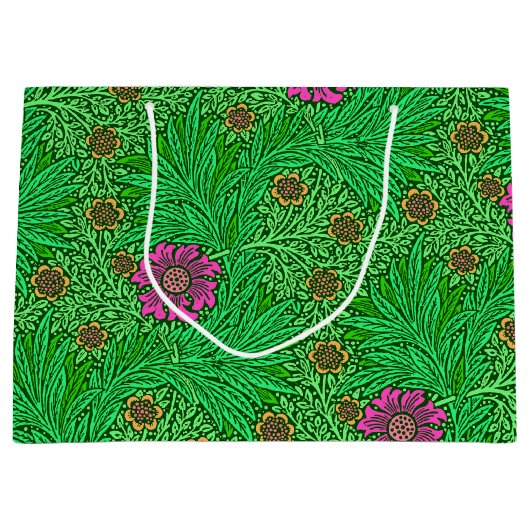 William Morris Marigold, Emerald Green & Fuchsia Large Cadeautasje (Voorkant)