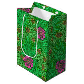 William Morris Marigold, Emerald Green & Fuchsia Medium Cadeauzakje (Voorkant Gekanteld)