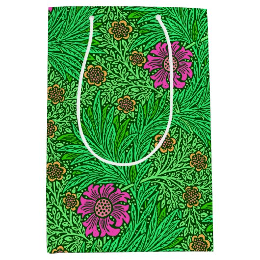 William Morris Marigold, Emerald Green & Fuchsia Medium Cadeauzakje (Voorkant)