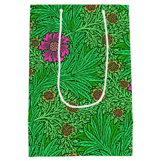 William Morris Marigold, Emerald Green & Fuchsia Medium Cadeauzakje (Achterkant)