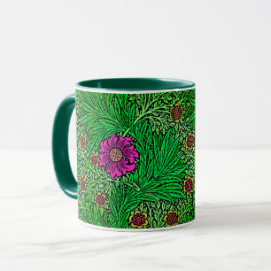 William Morris Marigold, Emerald Green & Fuchsia Mok