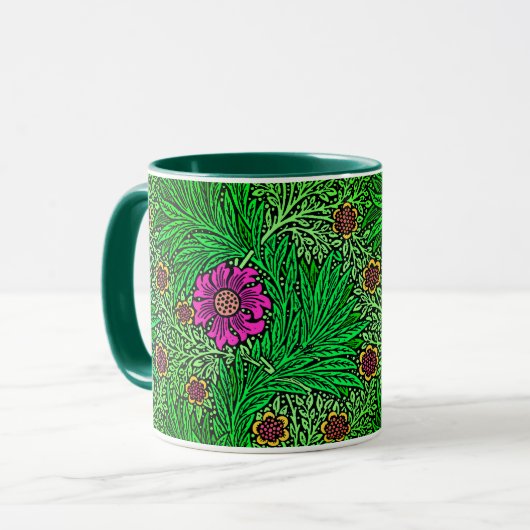 William Morris Marigold, Emerald Green & Fuchsia Mok (Voorkant links)