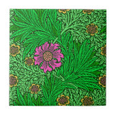 William Morris Marigold, Emerald Green & Fuchsia Tegeltje (Voorkant)