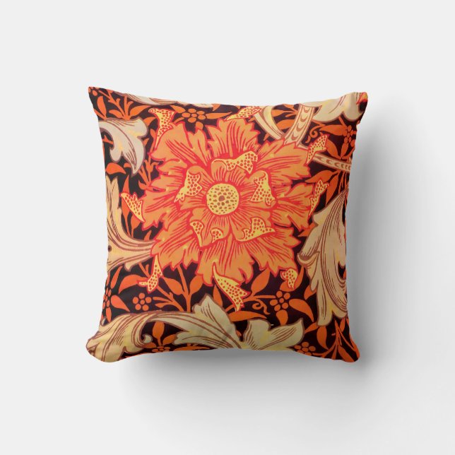 William Morris Marigold  Floral Kussen (Voorkant)