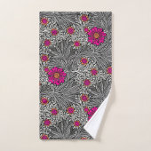 William Morris Marigold, Grey / Grey en Fuchsia Bad Handdoek (Handdoek)