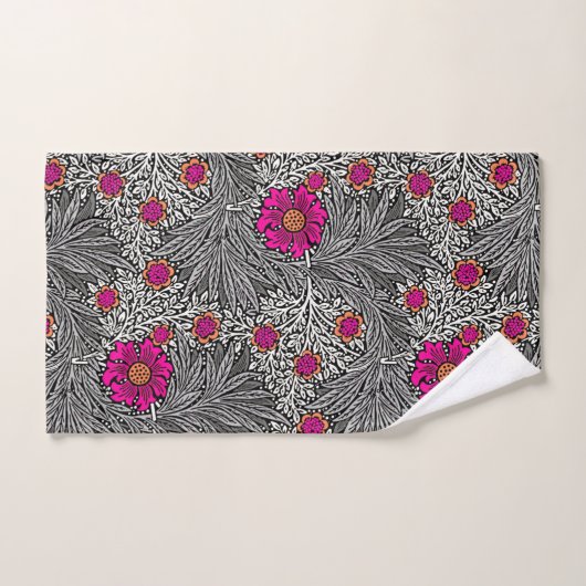 William Morris Marigold, Grey / Grey en Fuchsia Bad Handdoek (Handdoek)