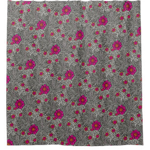 William Morris Marigold, Grijs / Grijs en Wit Douchegordijn