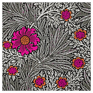 William Morris Marigold, Grijs / Grijs en Wit Stof