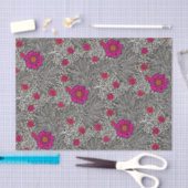 William Morris Marigold, Grijs / Grijs en Wit Tissuepapier (Craft)