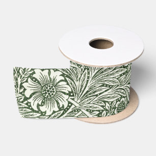 William Morris Marigold Groen Bloemstuk Kunstprint Satijnen Lint