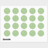 William Morris Marigold (Groen) Ronde Sticker (Vel)