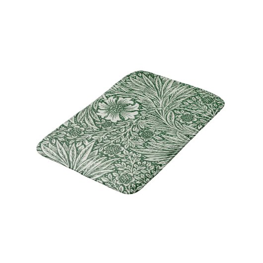 William Morris Marigold Groene Bloembloem Badmat (Gekanteld)