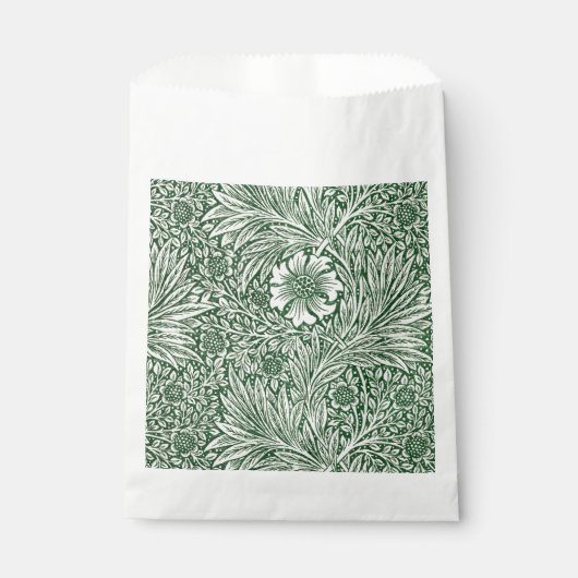 William Morris Marigold Groene Bloembloem Bedankzakje (Voorkant)