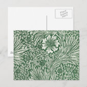 William Morris Marigold Groene Bloembloem Briefkaart (Voorkant / Achterkant)