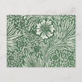 William Morris Marigold Groene Bloembloem Briefkaart (Voorkant)