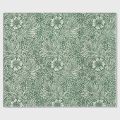 William Morris Marigold Groene Bloembloem Cadeaupapier (Vlak)