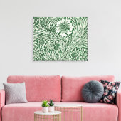 William Morris Marigold Groene Bloembloem Canvas Afdruk (Insitu (Woonkamer))