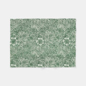 William Morris Marigold Groene Bloembloem Fleece Deken (Voorkant (Horizontaal))