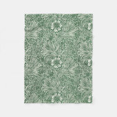 William Morris Marigold Groene Bloembloem Fleece Deken (Voorkant)