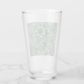 William Morris Marigold Groene Bloembloem Glas (Achterkant)