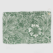 William Morris Marigold Groene Bloembloem Golfhanddoek (Horizontaal)