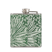 William Morris Marigold Groene Bloembloem Heupfles (Achterkant)