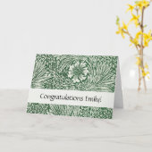 William Morris Marigold Groene Bloembloem Kaart (Gele Bloem)