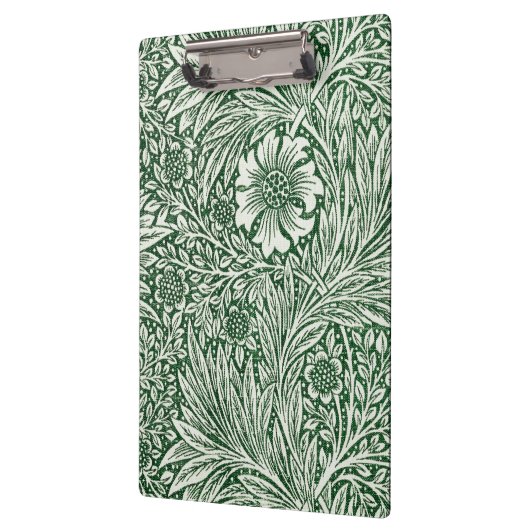 William Morris Marigold Groene Bloembloem Klembord (Links)