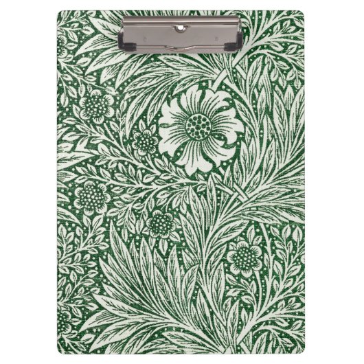 William Morris Marigold Groene Bloembloem Klembord (Voorkant)