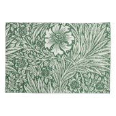 William Morris Marigold Groene Bloembloem Kussensloop (Achterkant)