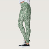 William Morris Marigold Groene Bloembloem Leggings (Links)