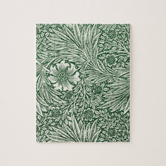 William Morris Marigold Groene Bloembloem Legpuzzel (Verticaal)