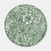 William Morris Marigold Groene Bloembloem Magneet (Voorkant)