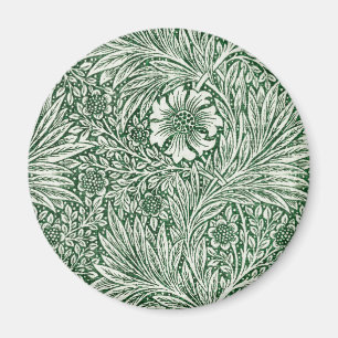 William Morris Marigold Groene Bloembloem Magneet