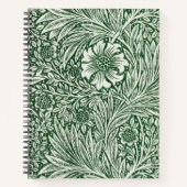 William Morris Marigold Groene Bloembloem Notitieboek (Voorkant)