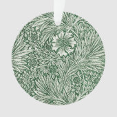 William Morris Marigold Groene Bloembloem Ornament (voorkant)
