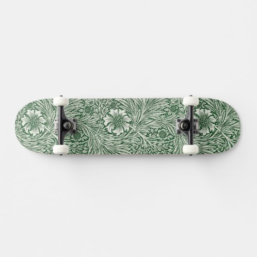 William Morris Marigold Groene Bloembloem Persoonlijk Skateboard (Horizontaal)
