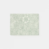 William Morris Marigold Groene Bloembloem Post-it® Notes (Voorkant)
