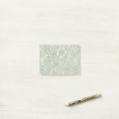 William Morris Marigold Groene Bloembloem Post-it® Notes (Op bureau)