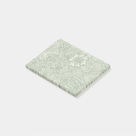 William Morris Marigold Groene Bloembloem Post-it® Notes (Schuin)