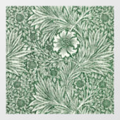 William Morris Marigold Groene Bloembloem Raamsticker (Vel)