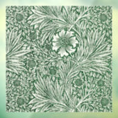 William Morris Marigold Groene Bloembloem Raamsticker (Vel 3)