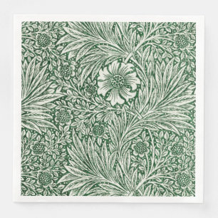 William Morris Marigold Groene Bloembloem Servet