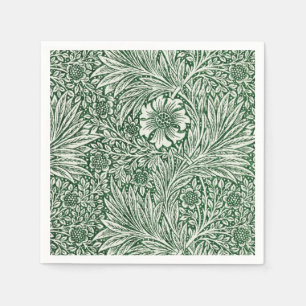 William Morris Marigold Groene Bloembloem Servet
