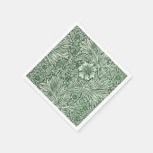 William Morris Marigold Groene Bloembloem Servet (Hoek)