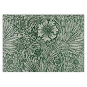 William Morris Marigold Groene Bloembloem Snijplank (Voorkant)